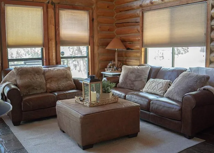 Holiday home Charming Log Aframe In Pine