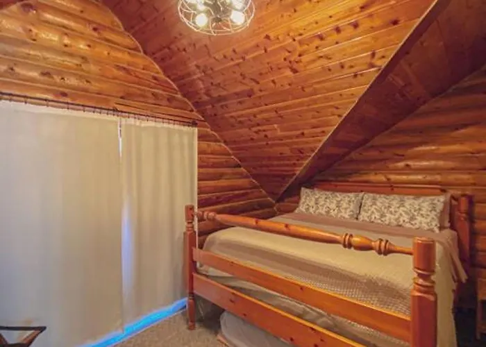 Holiday home Charming Log Aframe In Pine