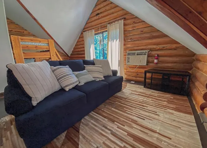 Holiday home Charming Log Aframe In Pine